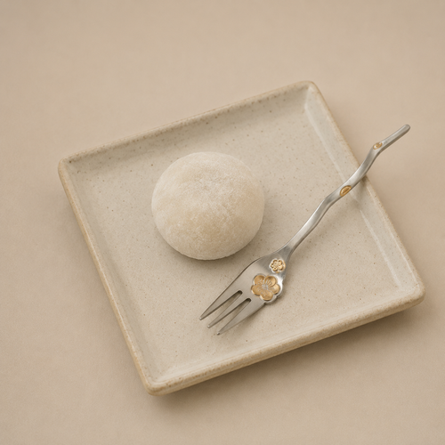Dessertgaffel med sakuradesign
